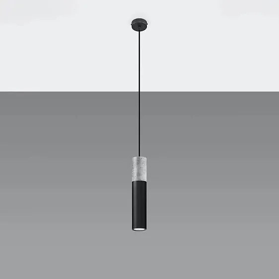 Lampa wisząca BORGIO 1 czarna