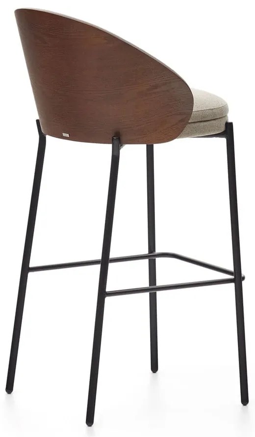 Brązowo-beżowy hoker (wysokość siedziska 77 cm) Eamy – Kave Home