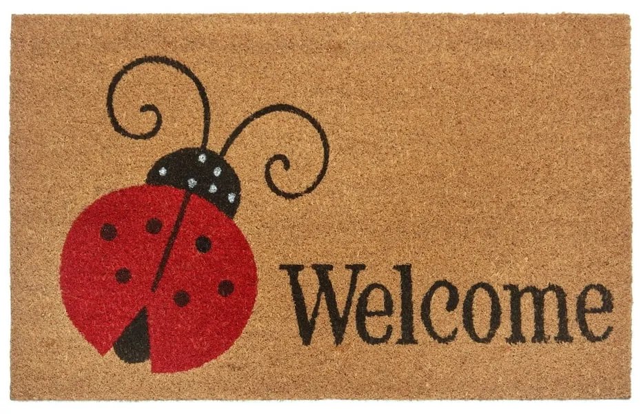 Wycieraczka z włókna kokosowego 75x45 cm Lady Beetle – Hanse Home