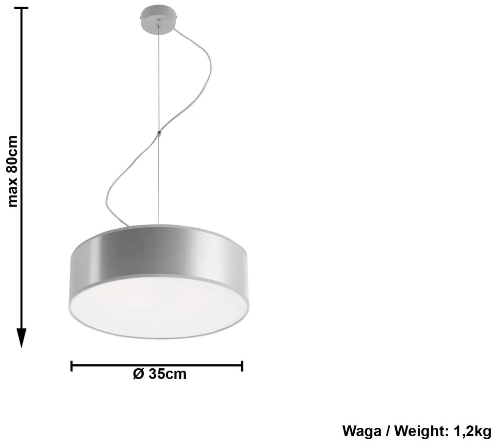 Minimalistyczna lampa wisząca E817-Arens Emos 5X