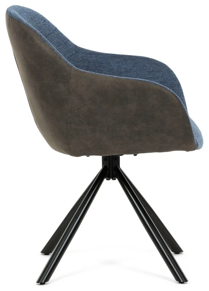 Zestaw krzeseł obiadowych z mechanizmem powrotnymDCH-Y1143 BLUE2, 2 szt.