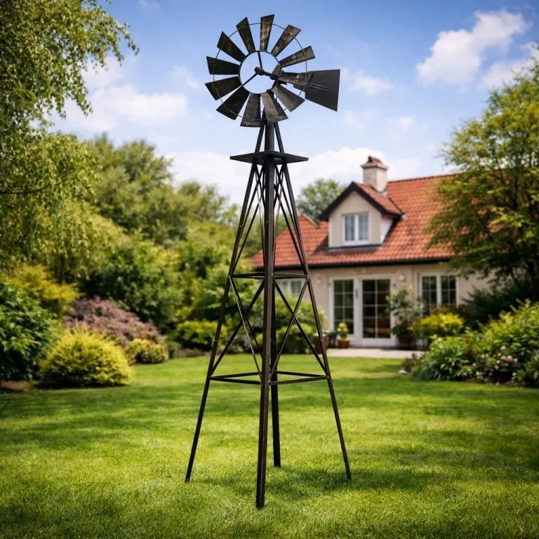 STILISTA  Wiatrak, 245 x 55 cm, stal, brąz