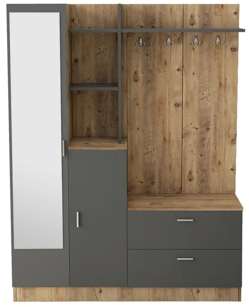 Zestaw do przedpokoju Dana Atlanitc Pine and Anthracite