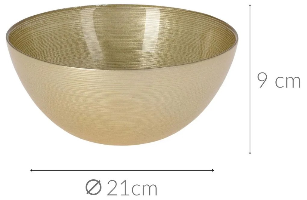 Misa dekoracyjna, szklana, Ø 21 cm