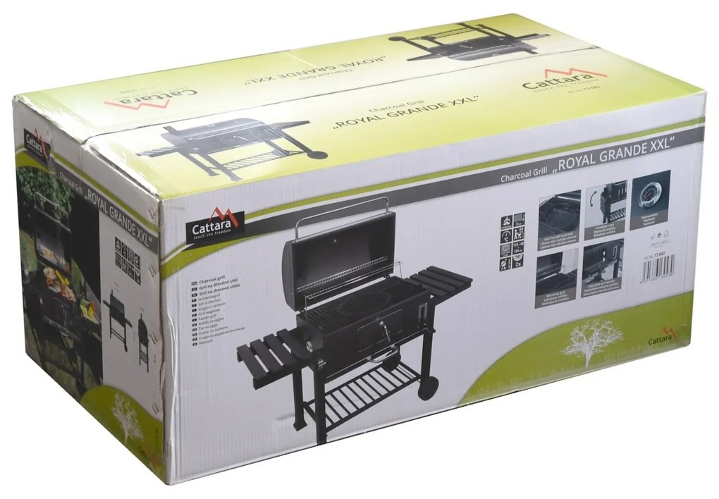 Cattara Gril na węgiel drzewny Royal grande XXL, 154 x 110 x 46 cm