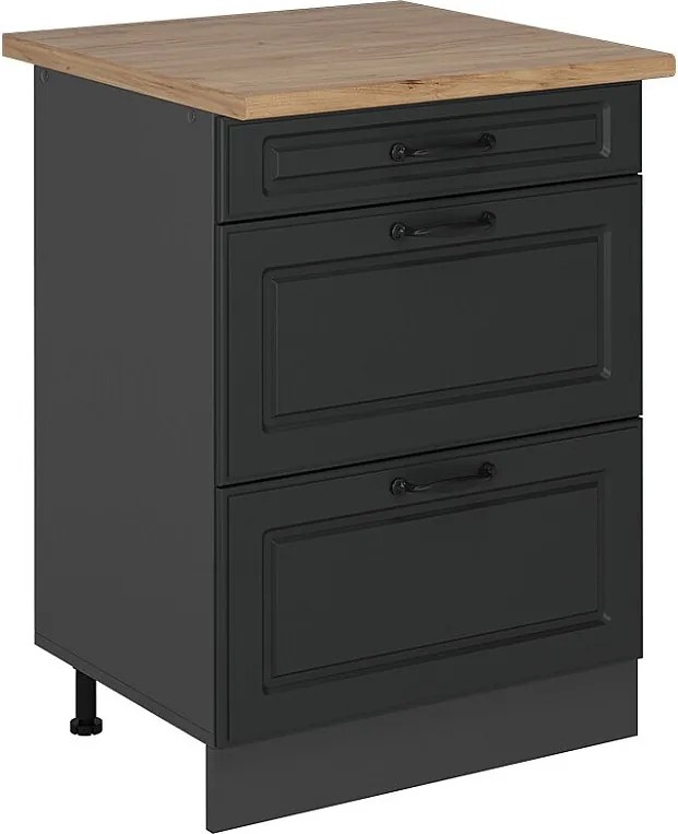 Szafka dolna do kuchni antracytowy domek wiejski 60x60x81.6 r-line
