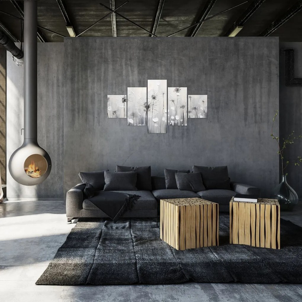 Obraz - Mlecze, malarstwo (125x70 cm)