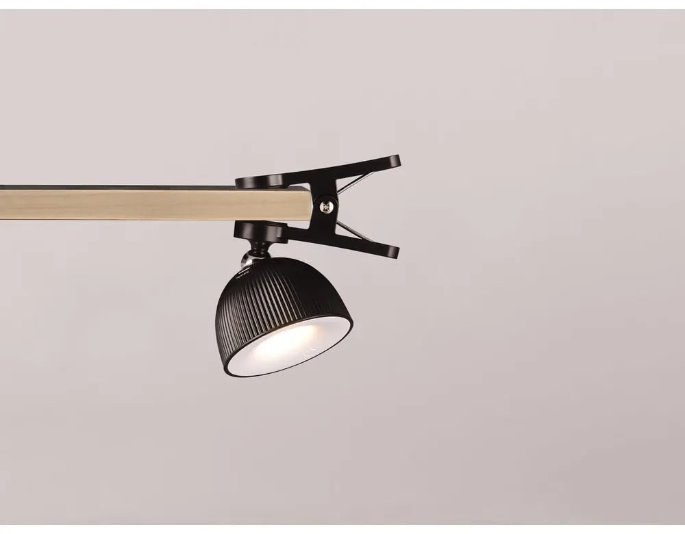 Czarna lampa stołowa LED ze ściemniaczem i klipsem (wys. 41 cm) Maxima – Trio