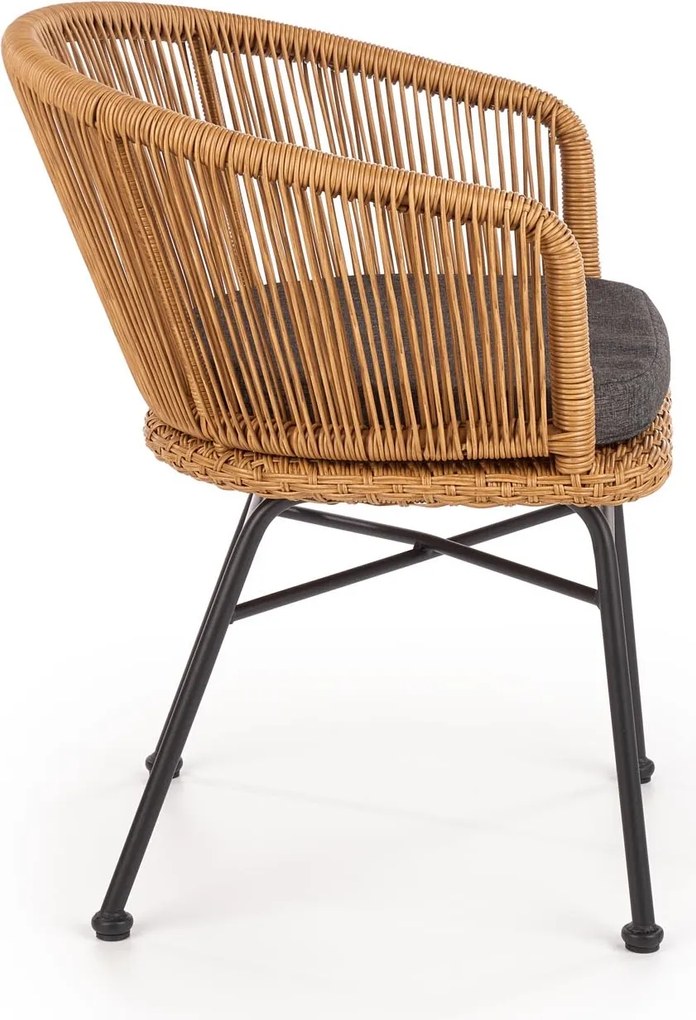 Rattanowe krzesło z podłokietnikami K400