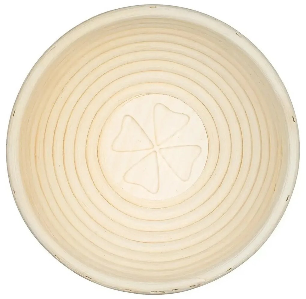 Banquet Okrągła koszyk do wyrastania chlebaNatural średnica 21 x wys. 7,5 cm, czterolistna