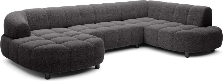 Narożnik VELPA XL Prawostronny z elektryczną regulacją siedziska w tkaninie LOOP 19 WERSAL