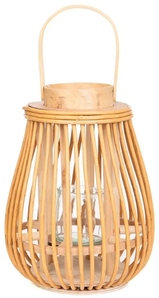 Lampion GARNITTO pleciony naturalny 10,5x30 cm HOMLA