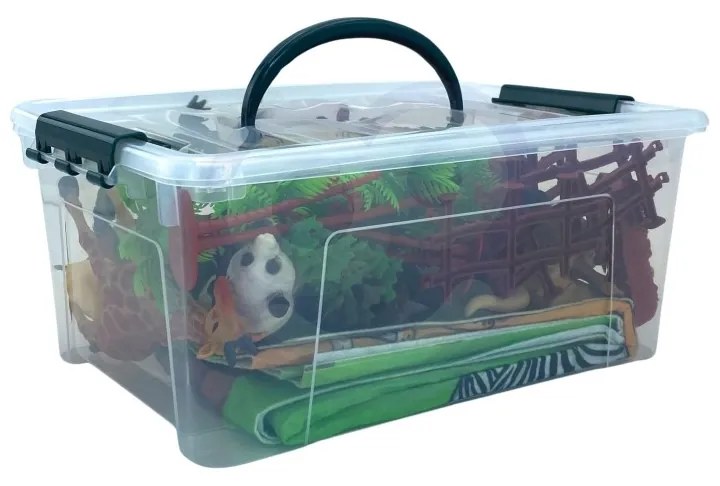 Woopie zestaw figurki safari + mata 24 el.