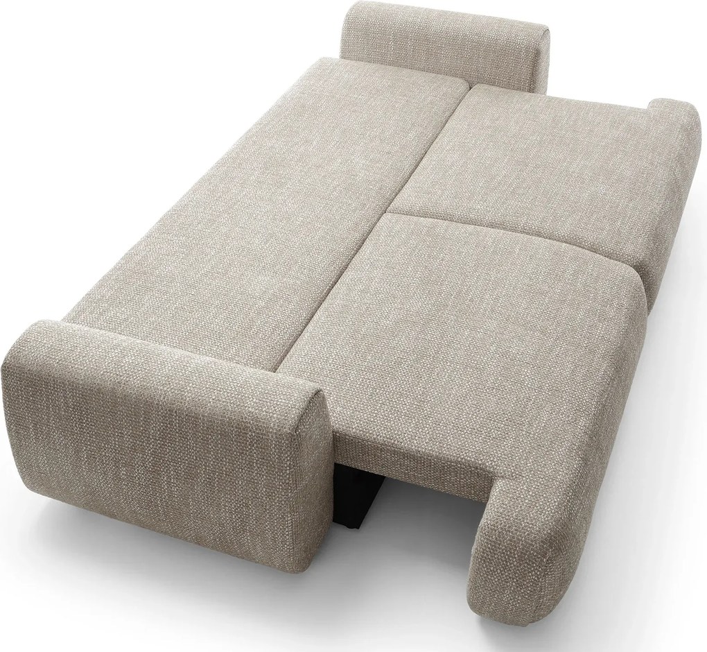 Rozkładana kanapa nowoczesna ciepły szary R3-W66