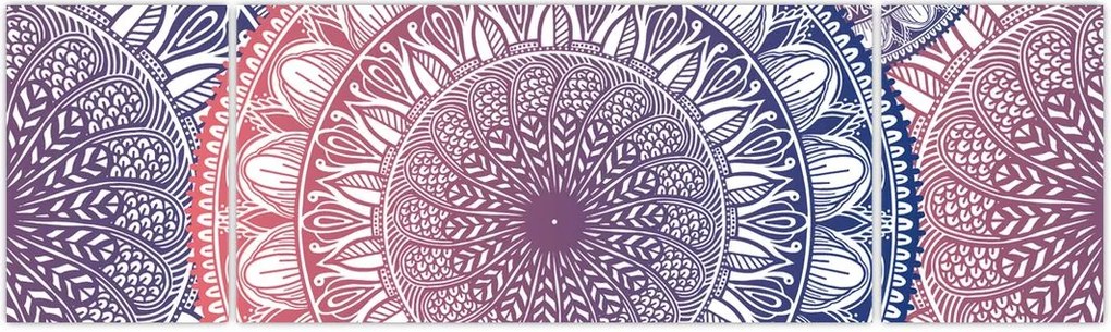 Obraz z mandali (170x50 cm)