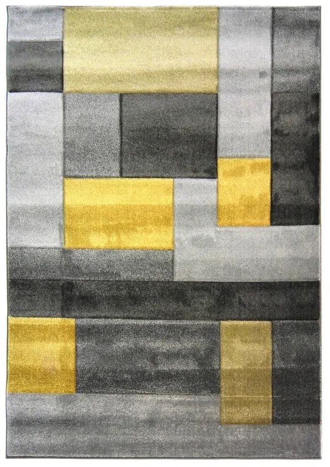 Szaro-żółty dywan Flair Rugs Cosmos, 80x150 cm