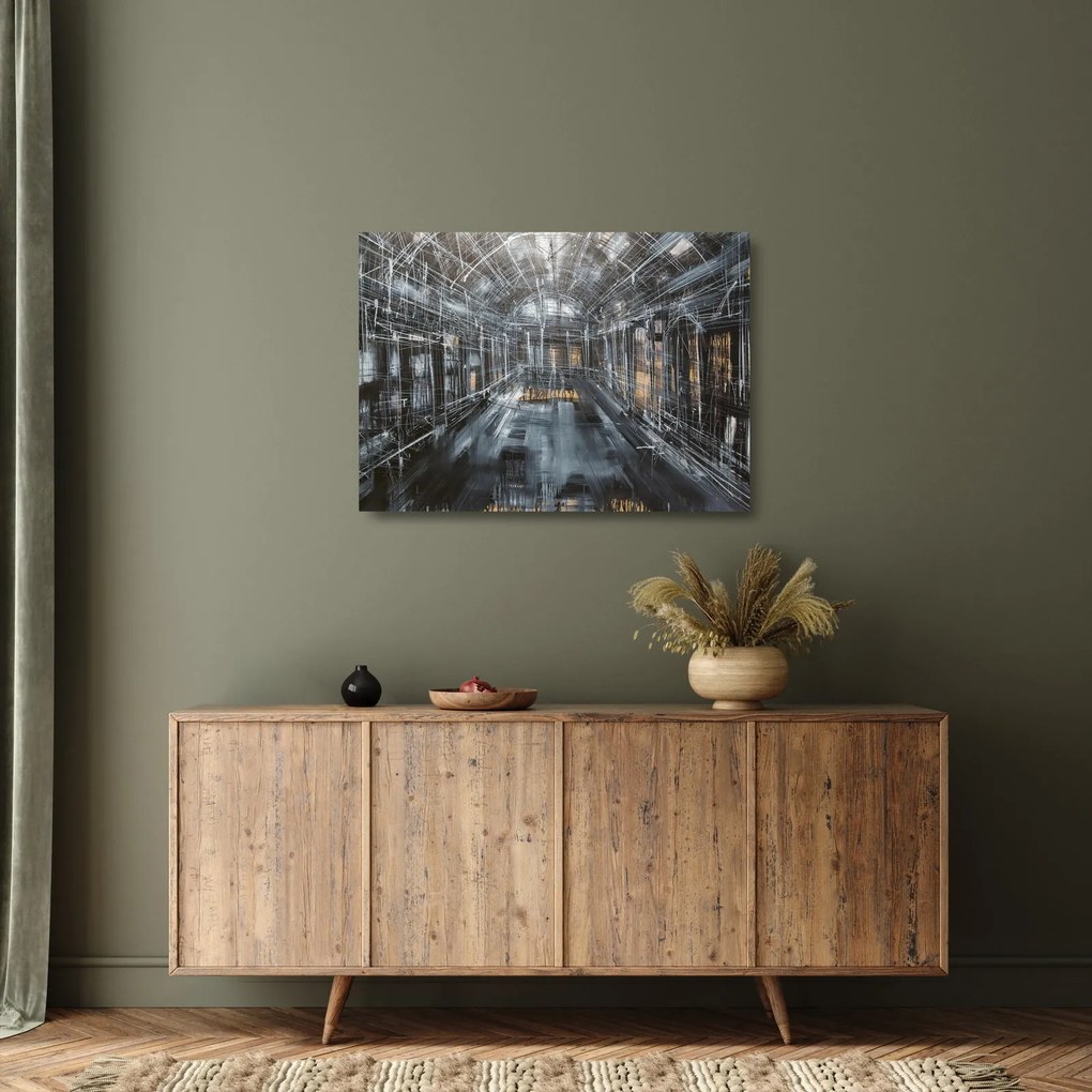 Obraz na szkle wnętrza starego budynku (70x50 cm)