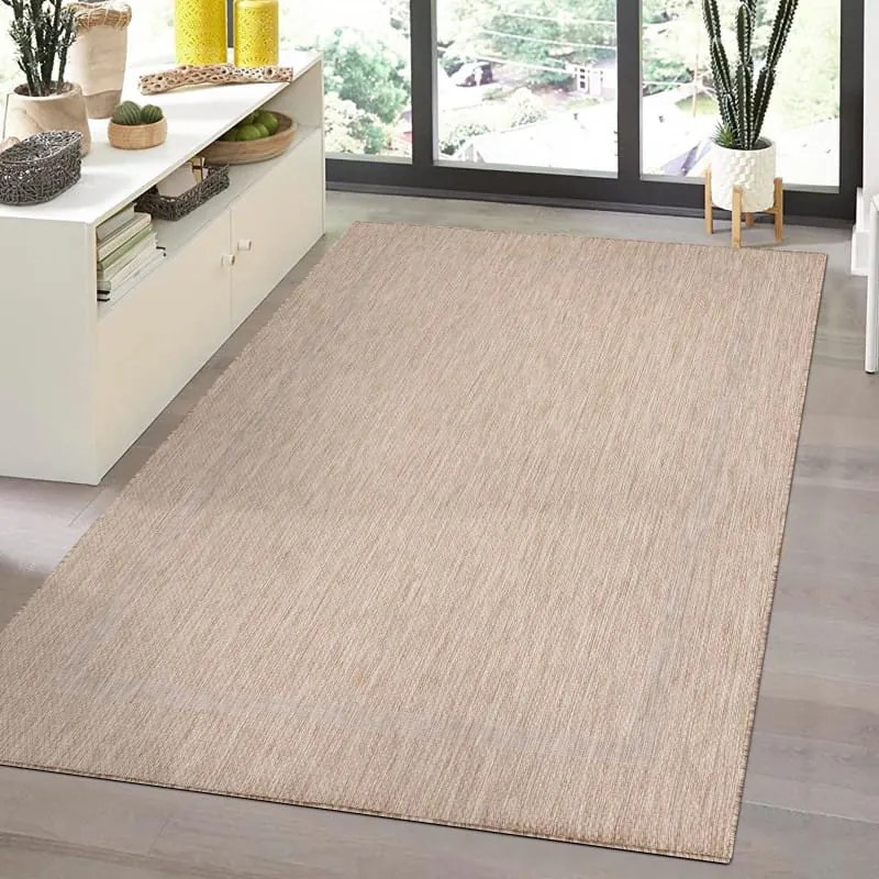 Dywan zewnętrzny Relax ramka beżowy 200 cm x 290 cm