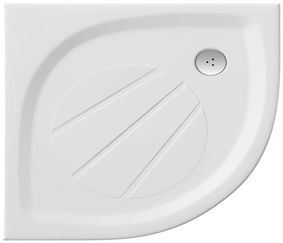 Ravak XA237701010 - Brodzik prysznicowy półokrągły ELIPSO 90x90 cm biały