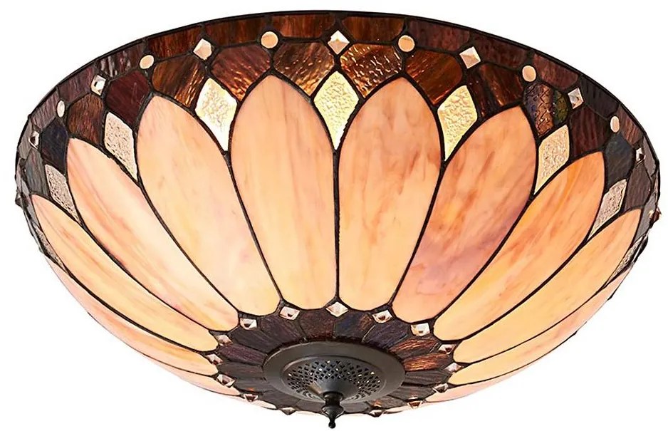Endon 63973 - Lampa sufitowa Tiffany BROOKLYN 2xE14/60W/230V śr. 50 cm