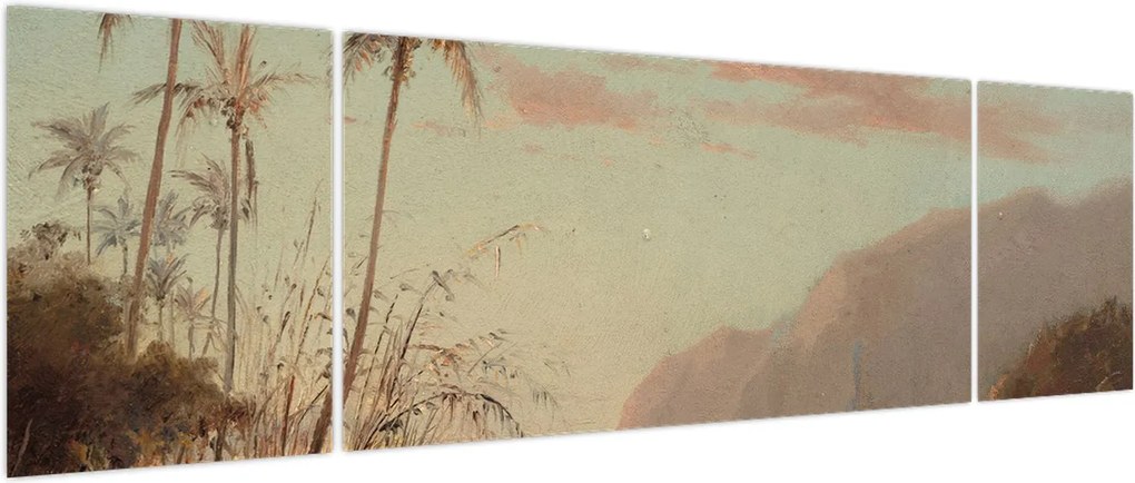 Obraz - Camille Pissarro, A creek in st. Thomas (Virgin Islands), reprodukcje (170x50 cm)