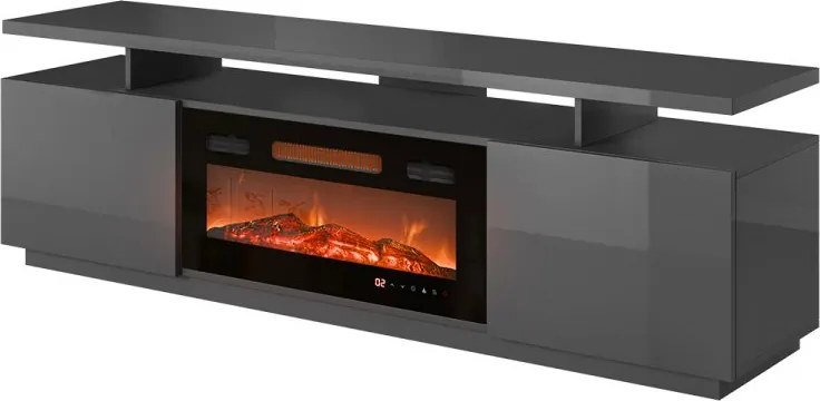 Szafka RTV Aniceto z kominkiem