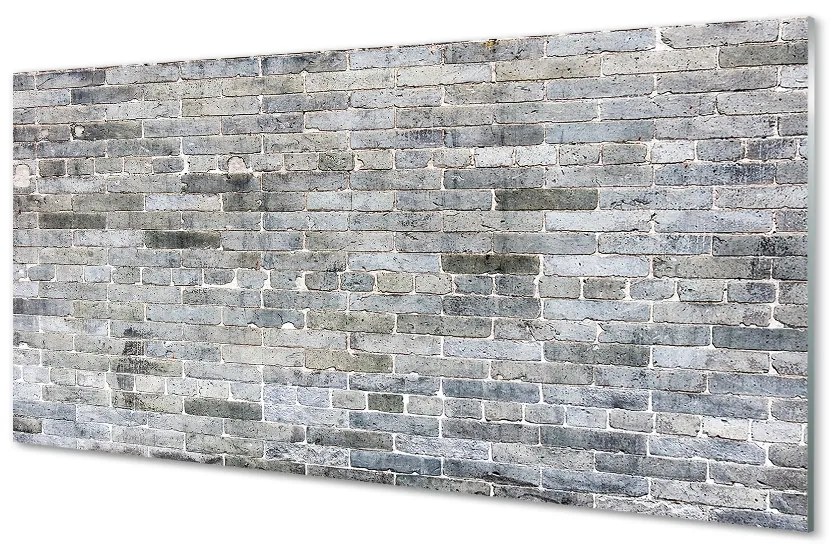 Szklany Panel Cegła mur vintage