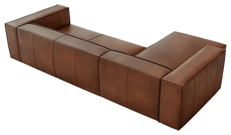 Koniakowy skórzany narożnik (lewostronny) Madame – Windsor &amp; Co Sofas