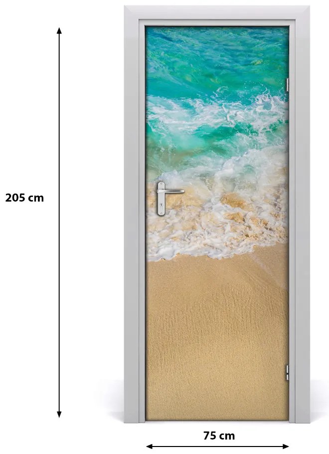 Naklejka na drzwi samoprzylepna Plaża i morze