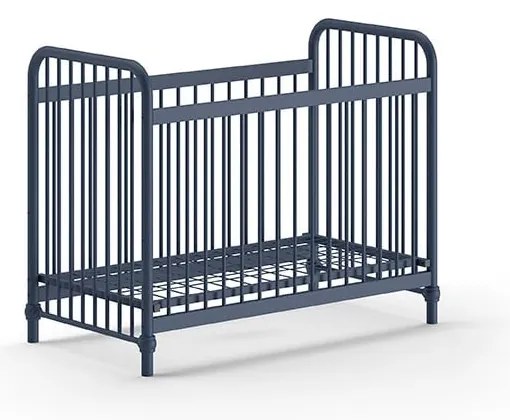 Niebieskie metalowe łóżeczko 60x120 cm BRONXX – Vipack