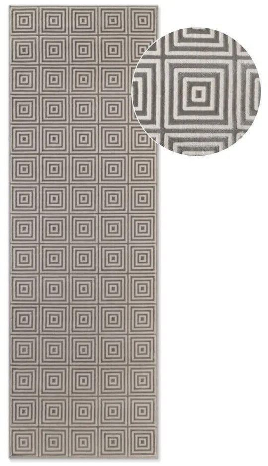 Szary chodnik 80x240 cm Perles Tourmaline – Elle Decoration