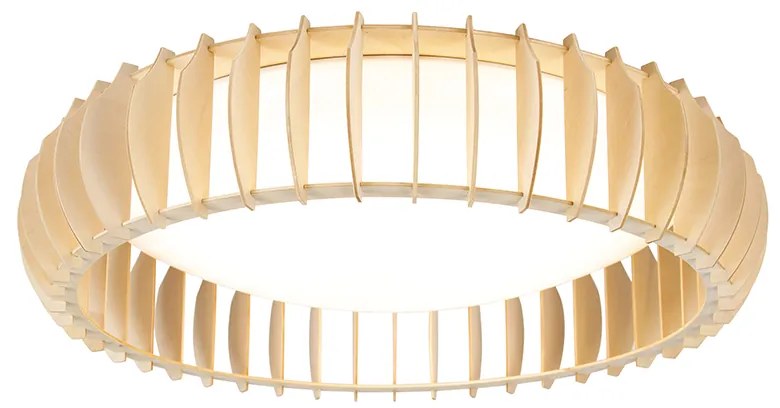 Skandynawska lampa sufitowa beżowa 60 cm z LED - MonteSkandynawski Oswietlenie wewnetrzne