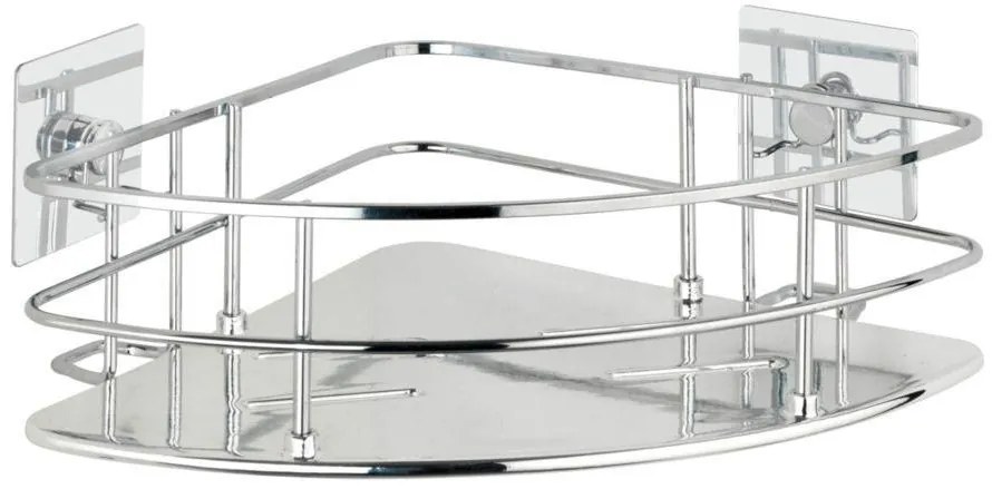 Półka łazienkowa narożna QUADRO, Turbo - Loc, WENKO