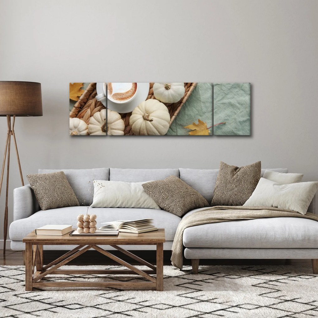 Obraz - Jesienny relaks (170x50 cm)