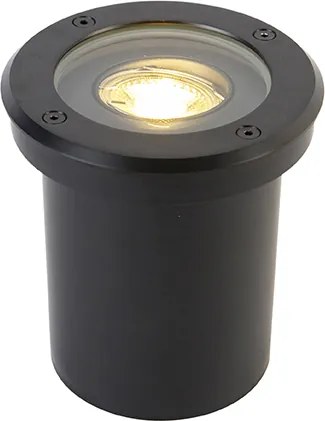 Inteligentny zewnętrzny reflektor do zabudowy czarny regulowany w tym Wi-Fi GU10 - Delux