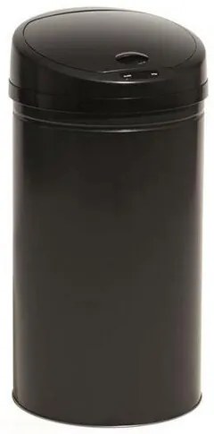 Brilanz Bezdotykowy kosz na śmieci Senzo 60 l, okrągły, czarny