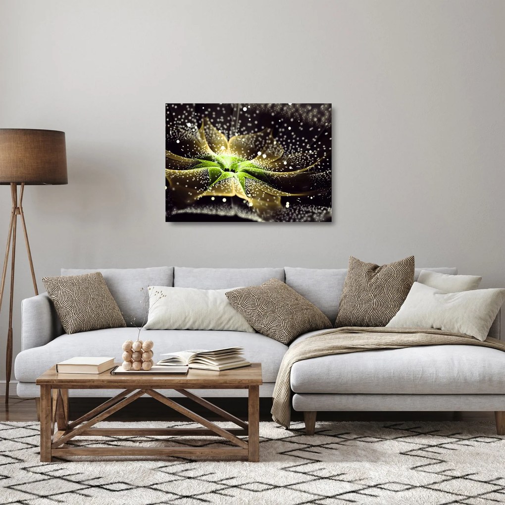 Obraz na szkle - Szczegół kwiatu (70x50 cm)