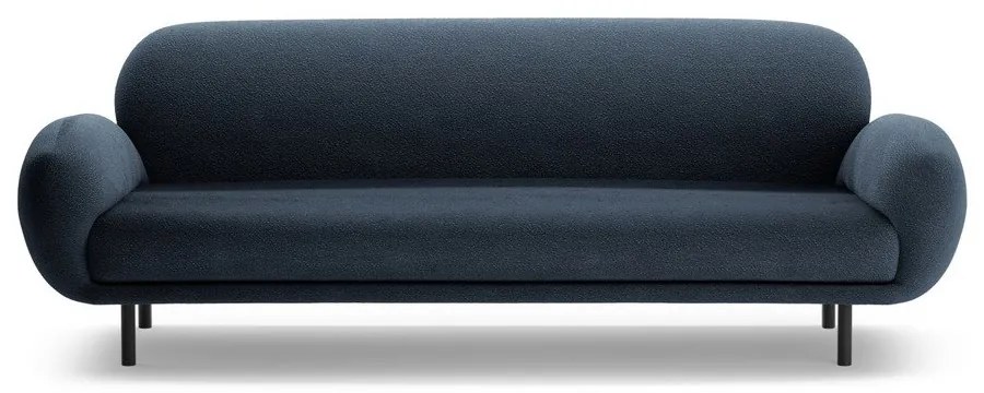 Ciemnoniebieska sofa z materiału bouclé 208 cm Poppy – Micadoni