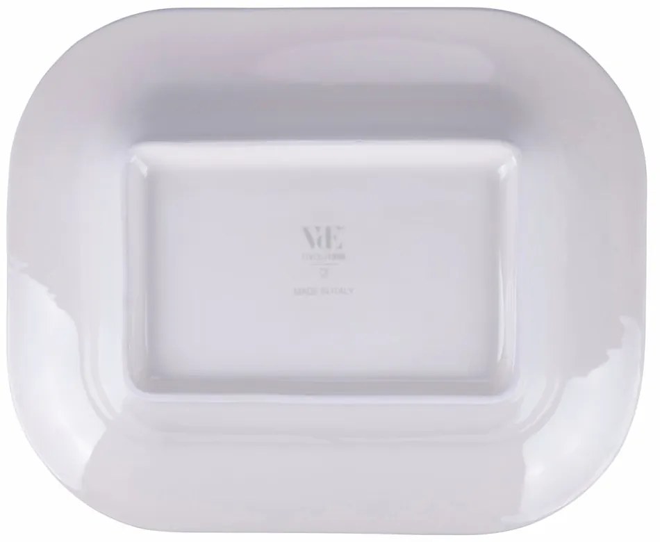 Ceramiczny talerz do serwowania VDE Tivoli 1996 Face to Grey, 43,5 x 35,5 cm