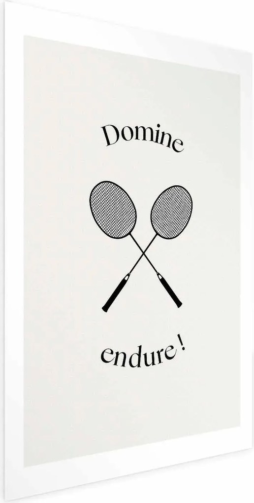 Plakat Rakiety do badmintona 29,7x42 cm bez ramy z marginesem ARTGEIST B