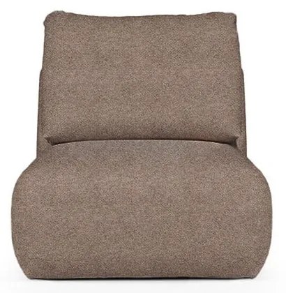 Brązowy fotel z materiału bouclé Mirel – Rodier