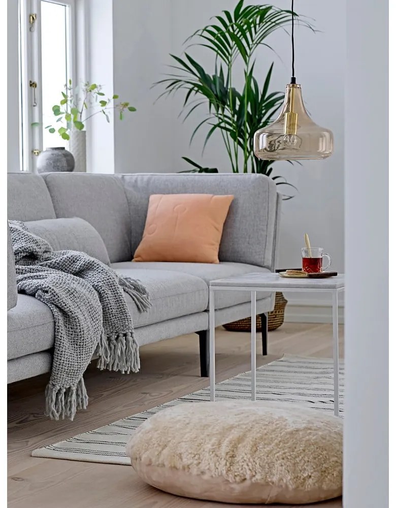 Brązowa lampa wisząca ze szklanym kloszem ø 25,5 cm Yuser – Bloomingville
