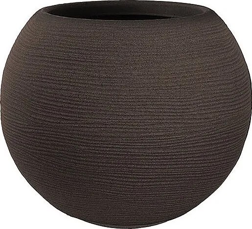 Wazon żywiczny Botticelli Marrone w kształcie kuli, do roślin doniczkowych i ogrodowych, śr. 40x33 cm