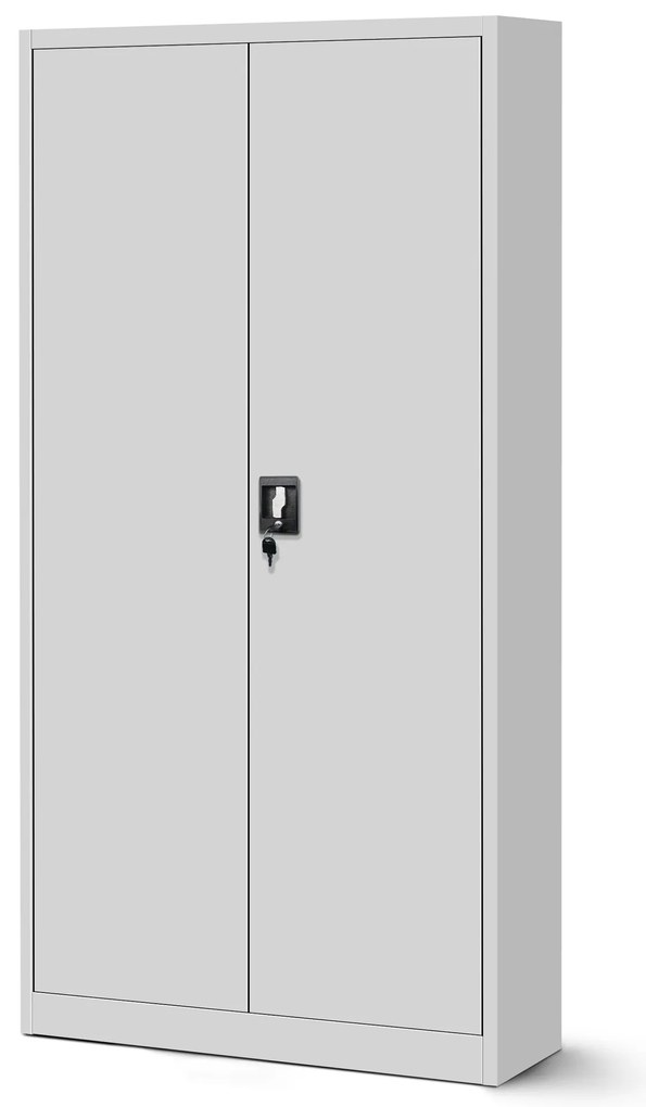 Zestaw 4x biurowa szafa metalowa na akta JAN, 900 x 1850 x 400 mm, szara