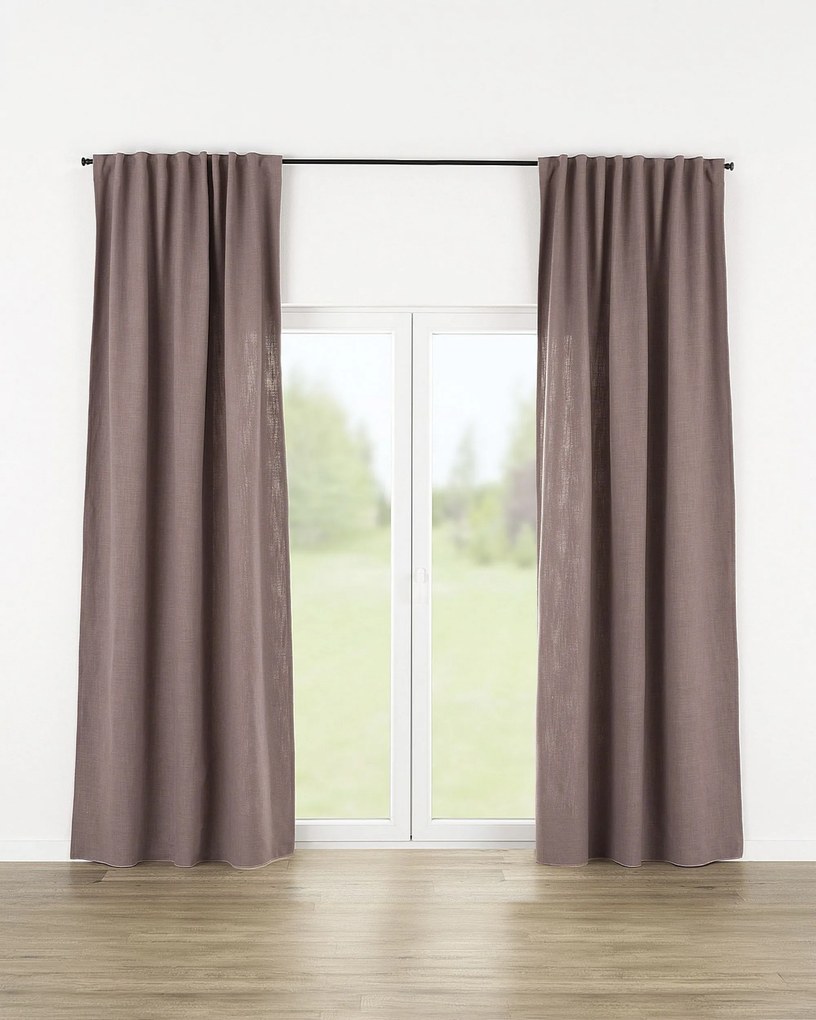 Zasłona gotowa na taśmie marszczącej 140x280cm dimmed pink 1 szt.