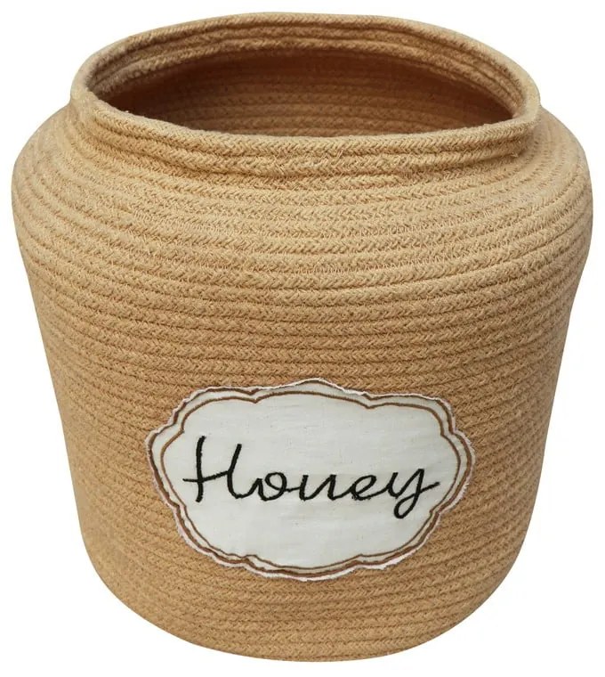 Jasnobrązowy tekstylny dziecięcy kosz na zabawki ø 28x27 cm Honey Pot – Lorena Canals