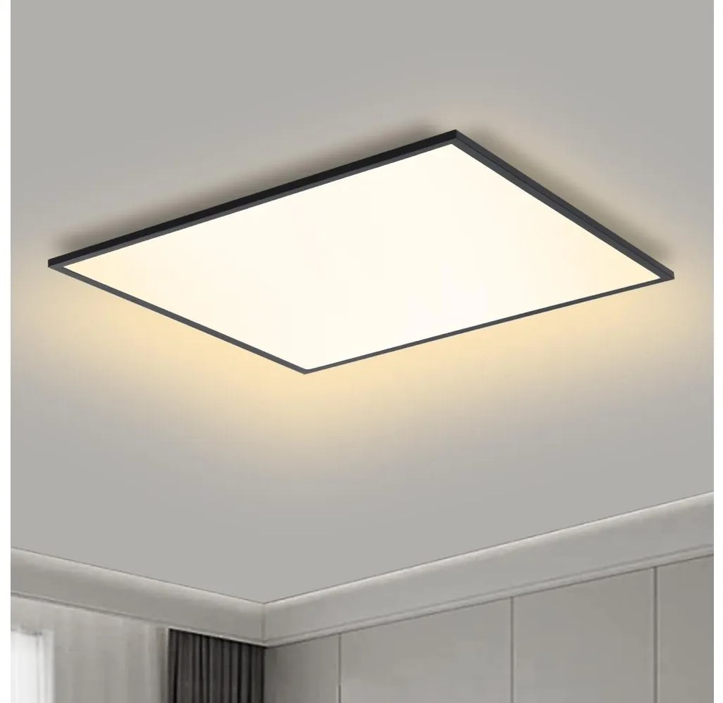 Brilagi - Ściemnialne oświetlenie LED SLIMFRAME LED/58W/230V 60x60 cm czarny + pilot