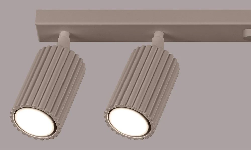 Szarobrązowa metalowa lampa punktowa 6,5x117 cm Gleam – Sollux