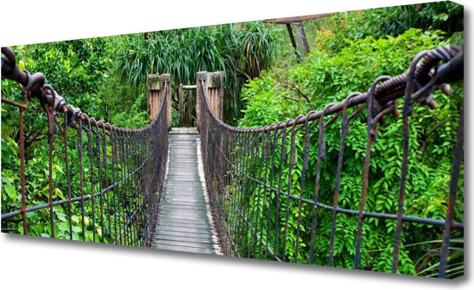 Obraz canvas Zabytkowy Most w Cieniu Drzew