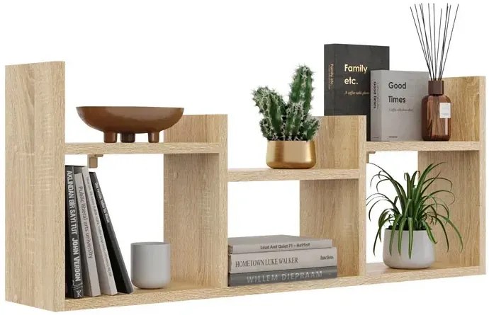 Nowoczesna nadstawka na biurko dąb sonoma A3-G95